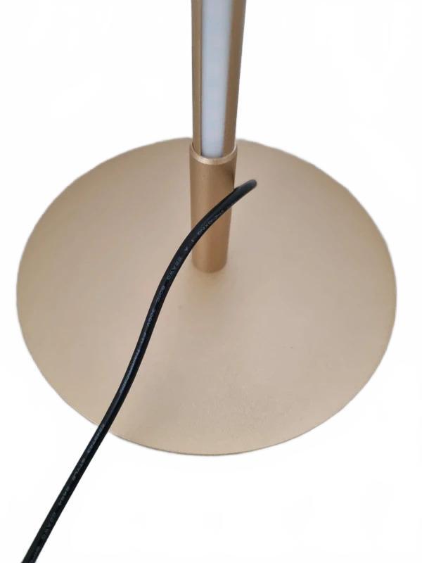 Gold LED Floor Lamp Modern Minimalist Standing Light with Foot Switch