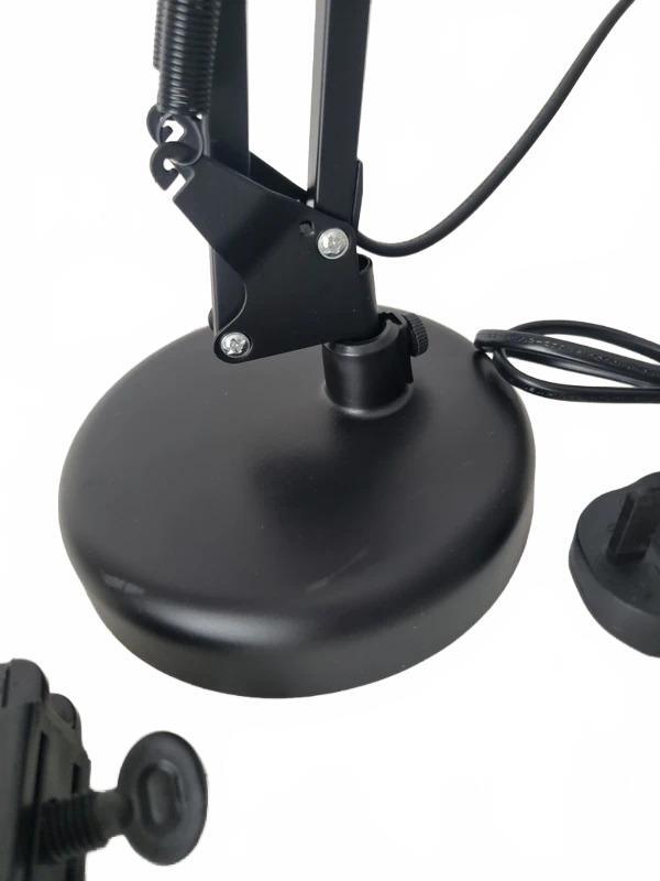Adjustable Swing Arm Desk Lamp with C-Clamp – Office Reading Light
