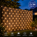 320 LED Net Lights 2 x 3m – Warm White – 8 Modes & Timer