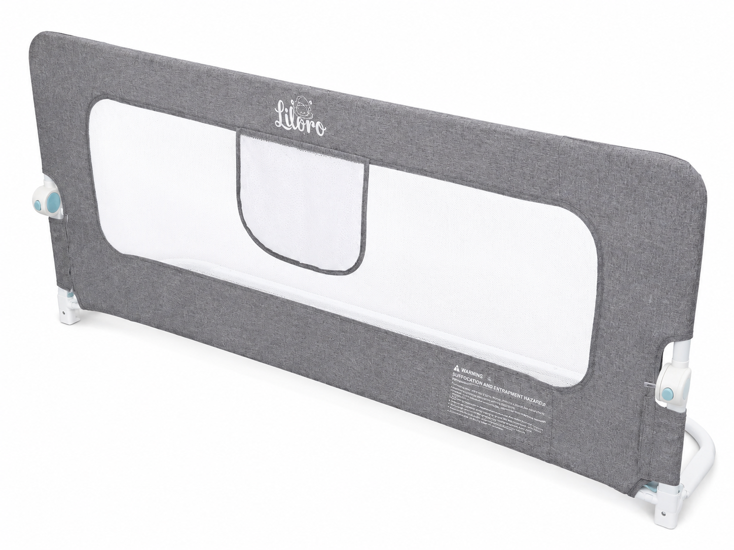 Toddler Bed Rail 180cm, Foldable Baby Bed Guard, No Drill Safety Bed Rail for Kids