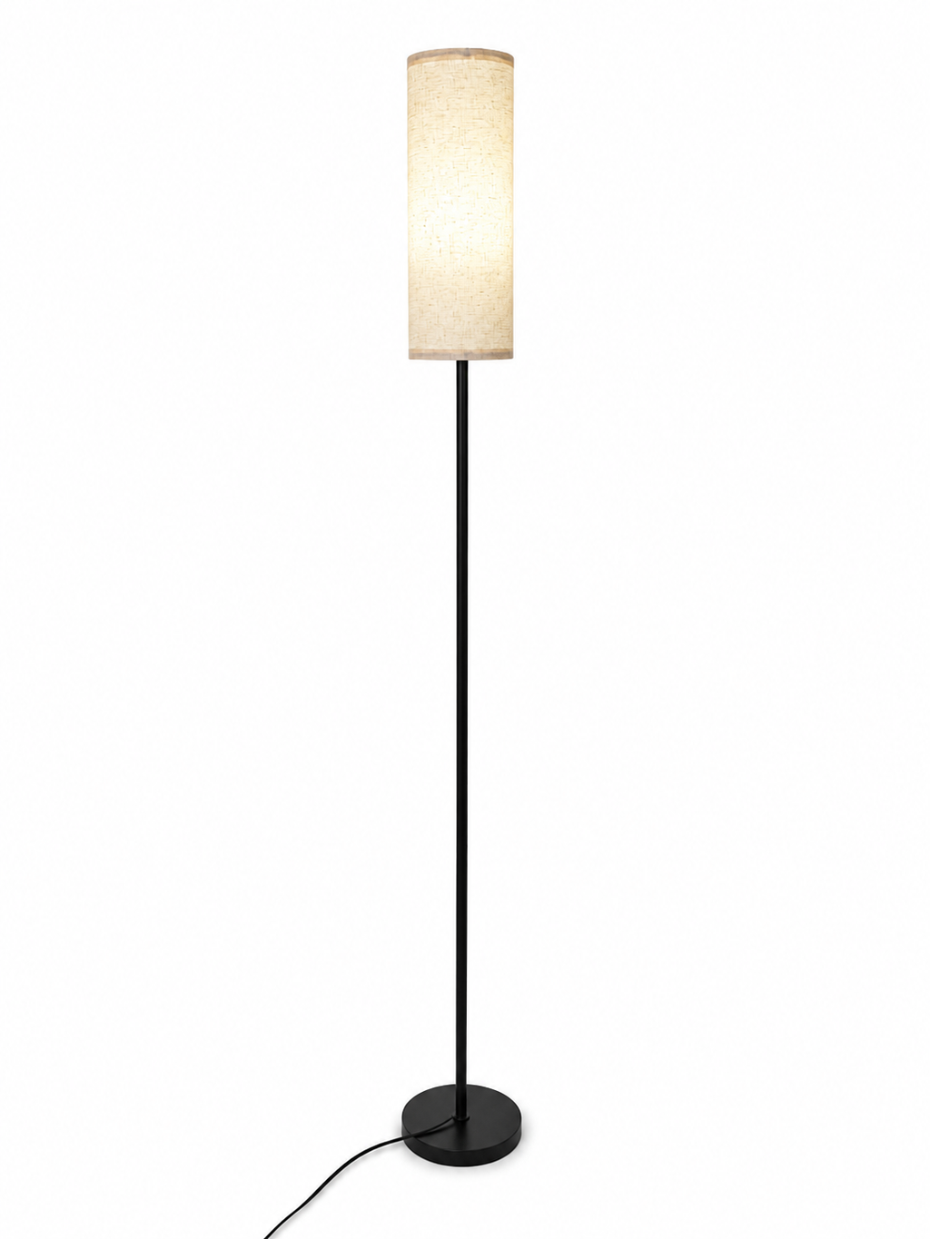 Modern RGB Floor Lamp with Dimmable Smart LED Bulb – Beige