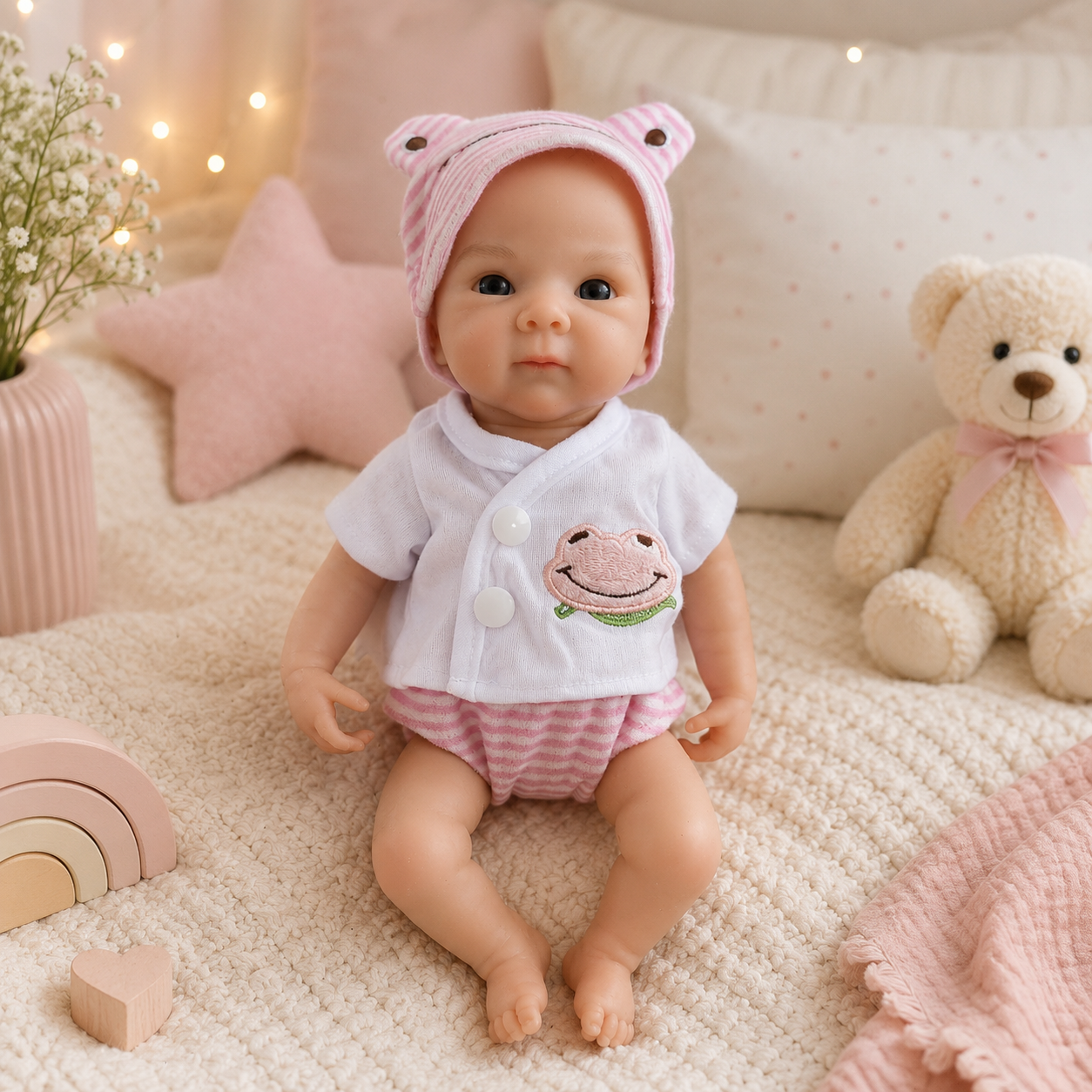 12-Inch Full Body Silicone Baby Doll – Realistic Reborn Girl