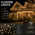 750 LED Warm White Cluster Lights