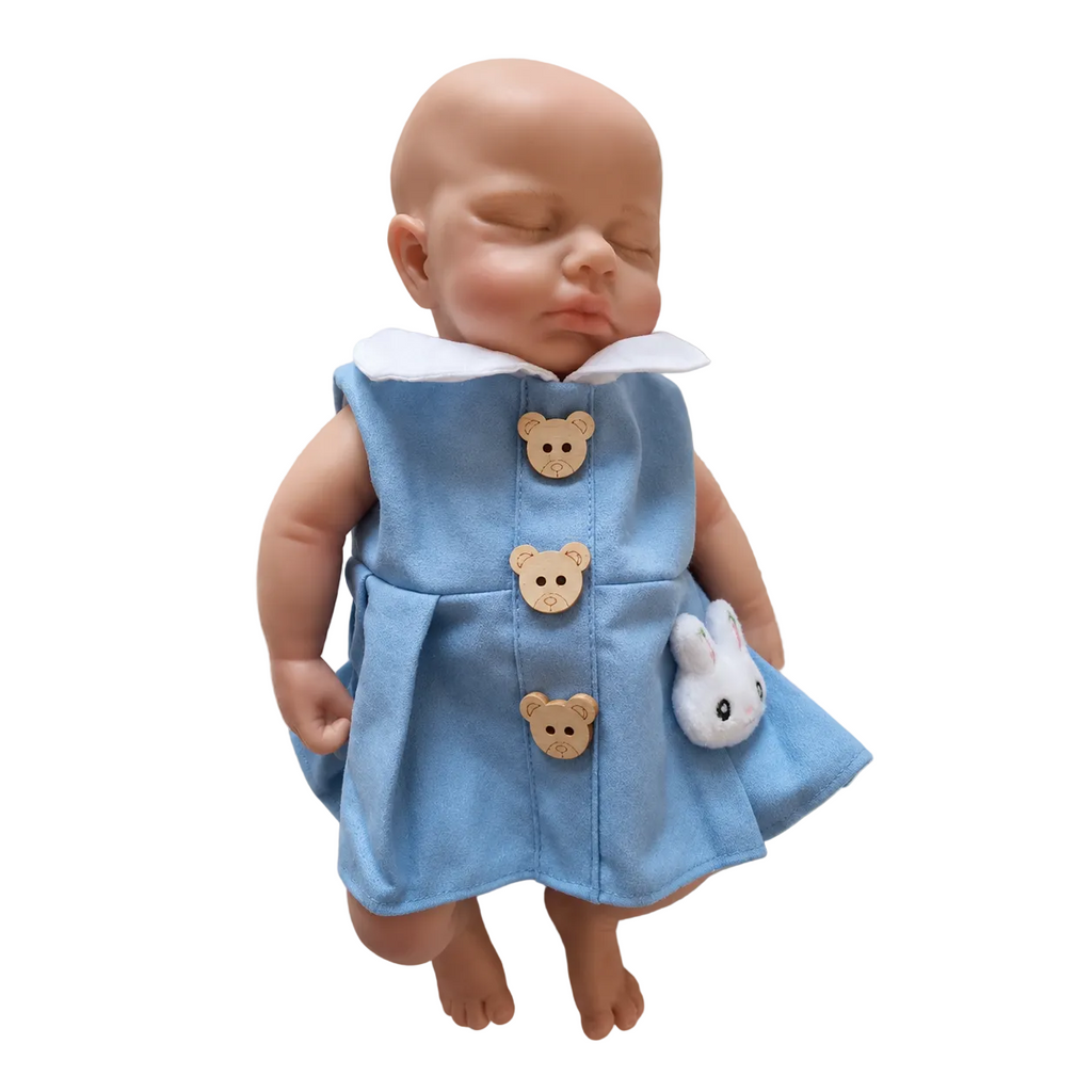 31cm Full Silicone Reborn Baby Doll – Realistic Sleeping Newborn, 1.1kg