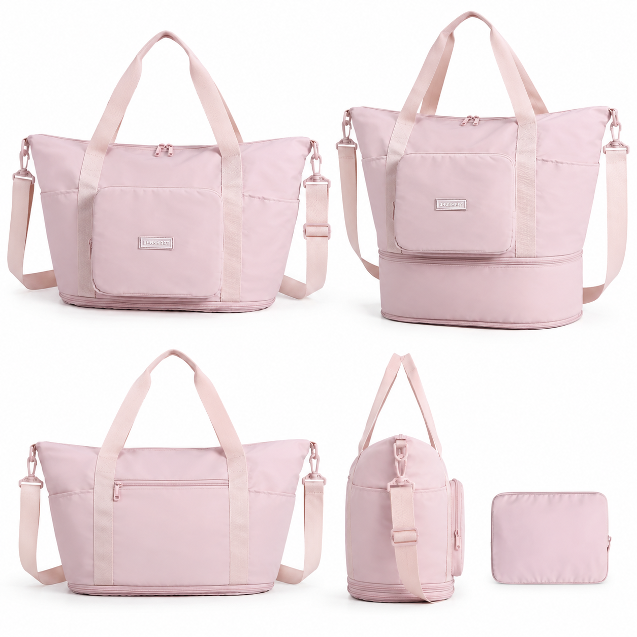 Foldable Travel Duffle Bag for Women, 24L-37L Expandable