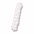 Keyboard Wrist Rest, Cloud Design, Memory Foam, White and Pink