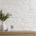 3D Brick Wallpaper Self-Adhesive Wall Panels – White 36 Pcs