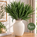 8pcs Artificial Pine Spruce Branches 50cm Green Christmas Foliage Stems
