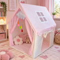 Kids Pink Play Tent Playhouse – Indoor Children’s Princess House 105 × 90 × 115cm
