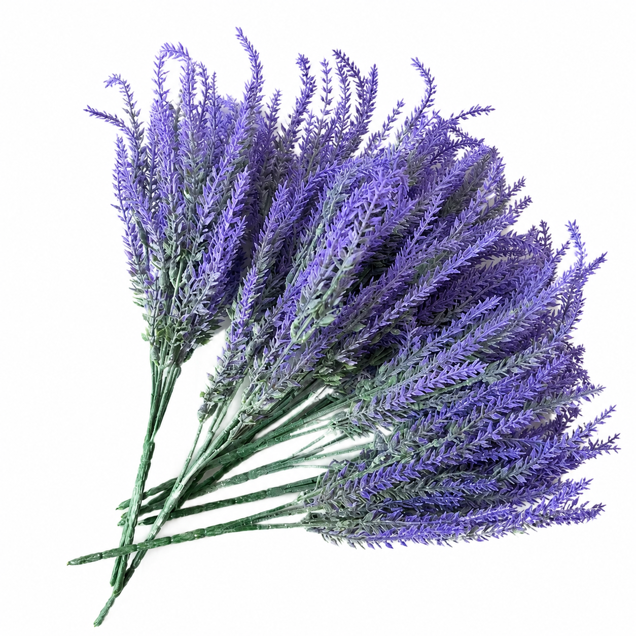 12pcs Artificial Lavender Flowers UV Resistant Faux Purple Plants – 35cm
