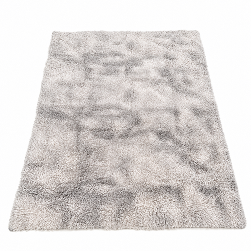 120 x 160cm Shaggy Area Rug – Soft Grey Tie-Dye Fluffy Indoor Carpet