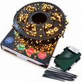 1000 LED Christmas String Lights 50m Warm White Battery Operated Timer 8 Modes