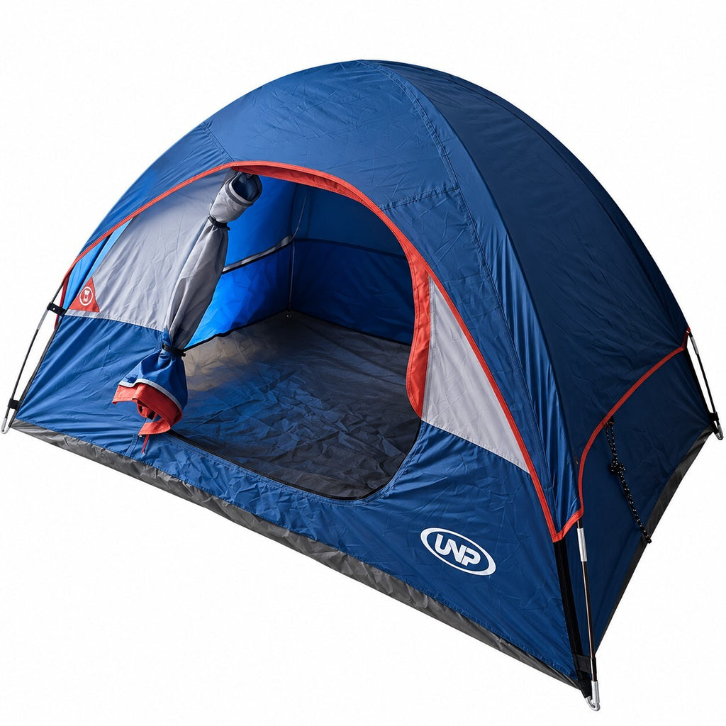 2-3 Person Camping Tent Waterproof Portable Dome Easy Set-Up – Navy Blue