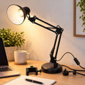 Adjustable Swing Arm Desk Lamp with C-Clamp – Office Reading Light