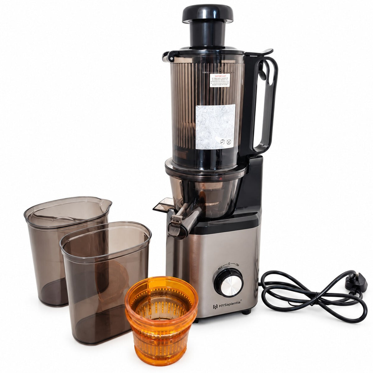 Slow Masticating Cold Press Juicer 250W – Wide Feed Chute – 1.3L – Sorbet Maker