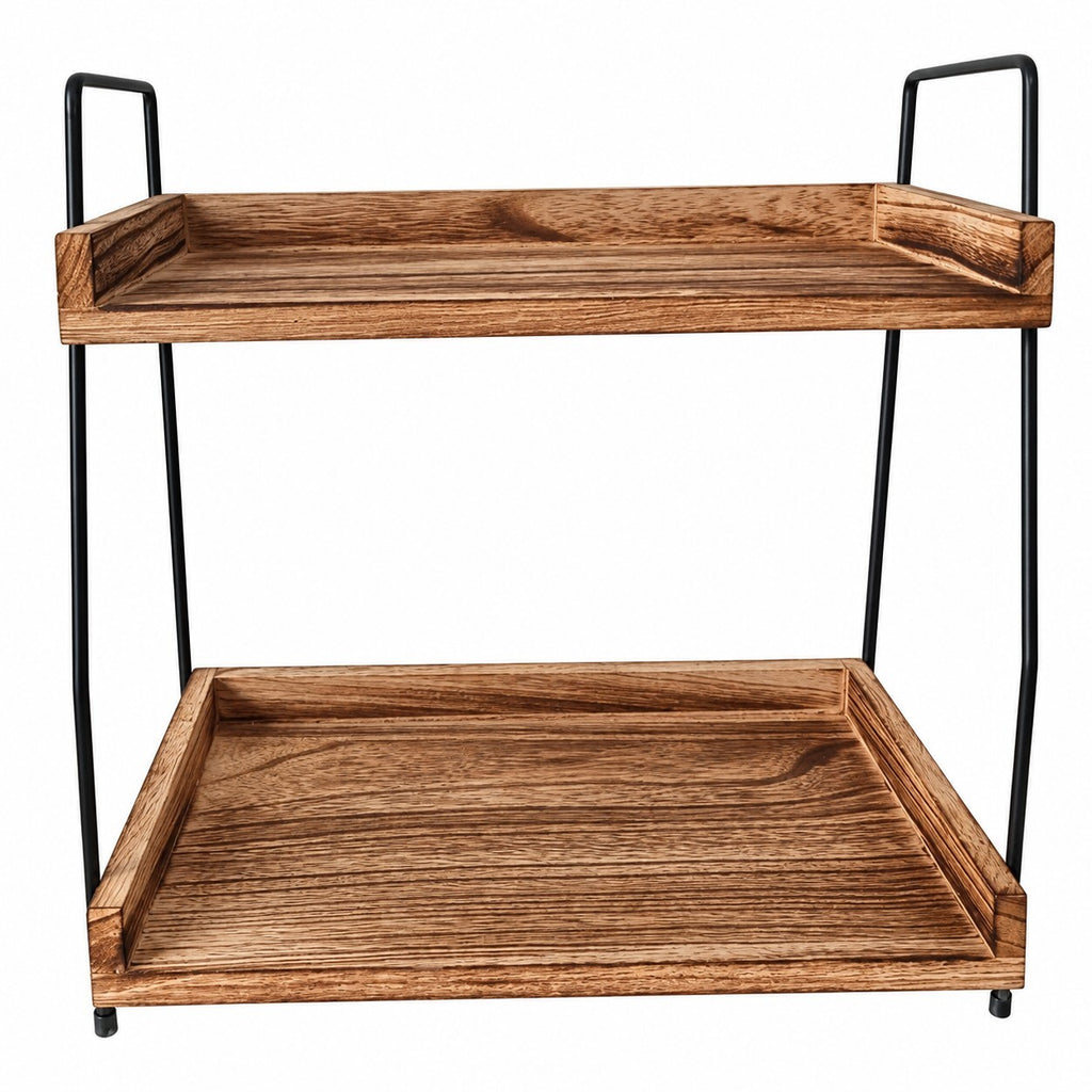 2 Tier Kitchen Countertop Shelf Rack – Coffee Station Storage Stand