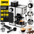 Zanussi ZES-485 Espresso Coffee Machine 800W – 3.5 Bar – Milk Frother – 4 Cup