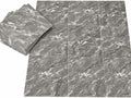 24PCS Self Adhesive Wall Tiles High Gloss Grey Marble Effect Peel & Stick