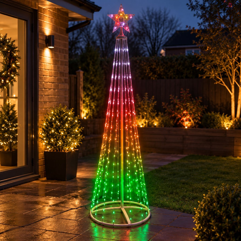 1.8m Smart  Christmas Tree Light with Star – App & Remote Controlled